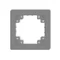DECO Estructura individual universal, gris mate