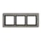 DECO Estructura triple universal de hormigón gris oscuro con fondo negro