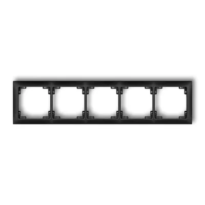 DECO Fivefold universal frame black mat
