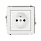 DECO Grounded single socket mechanism white