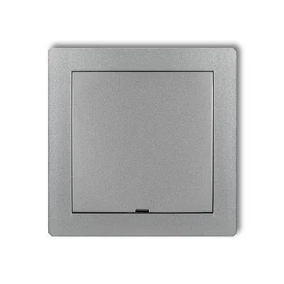 DECO Horizontální jednorámeček s krytkou, stříbrná metalíza