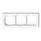 DECO Marco triple universal, blanco mate