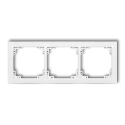 DECO Marco triple universal, blanco mate