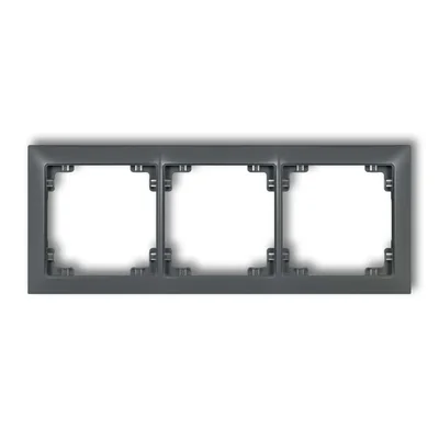 DECO Marco triple universal, grafito mate