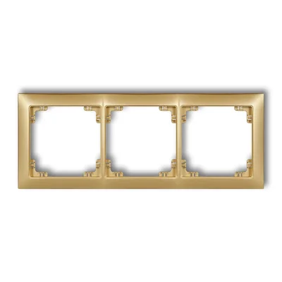 DECO Marco universal triple dorado
