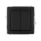 DECO Normally Open Switch Mechanism (Two Buttons Without Pictograms, Common Power Supply) Matte Black