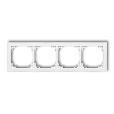 DECO Quadruple white universal frame