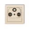 DECO RTV-SAT subscriber socket mechanism, 10dB, beige