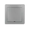 DECO Single horizontal silver metallic intermediate frame with end cap