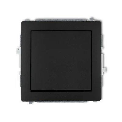 DECO Single-pole normally open switch mechanism (one button, no pictogram) matt black