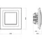 DECO Single-pole switch mechanism white mat