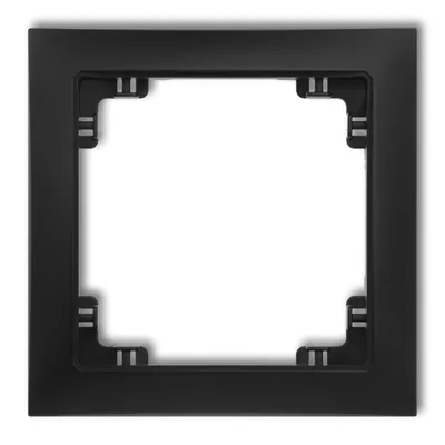 DECO Single universal frame black mat