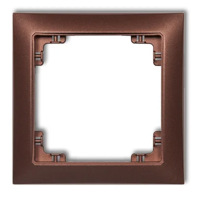 DECO Single universal frame made of DECO Soft plastic, brown metallic