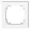 DECO Single universal frame white mat