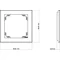 DECO Single universal frame white mat
