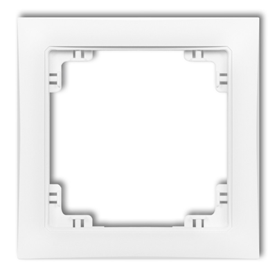 DECO Telaio singolo universale, bianco opaco