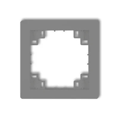 DECO Telaio singolo universale, grigio opaco
