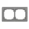 DECO Universal double cadre gris mat