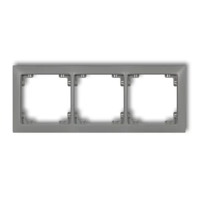 DECO Universal triple frame gray mat
