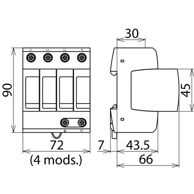 DEHNguard M TNS 150 DG M TNS 150 Überspannungsableiter