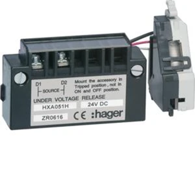 Delayed undervoltage release x160-x250 24VDC