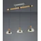 DELHI Hanging lamp triple slat antique nickel