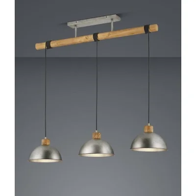 DELHI Lampa wisząca listwa potrójna nikiel antyczny