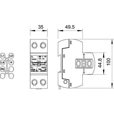 Descargador de sobretensiones MC 125-B NPE
