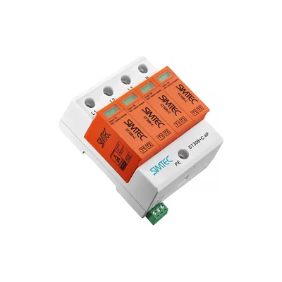 Descargador de sobretensiones varistor tipo 1+2 clase B+C tetrapolar SIMTEC gris