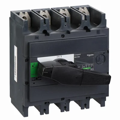 Desconectador compacto INS INV, INS500 de 500 A y 4 polos