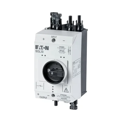 Desconectador de CC SOL30/2MC4 para sistemas fotovoltaicos de 30 A, 4 cadenas MC4