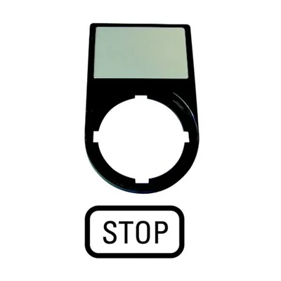 Description plates, STOP, M22S-ST-GB0
