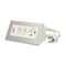 Desk extension cord with switch, 2x2.5A 2P/II, 1x16A 2P+Z silver