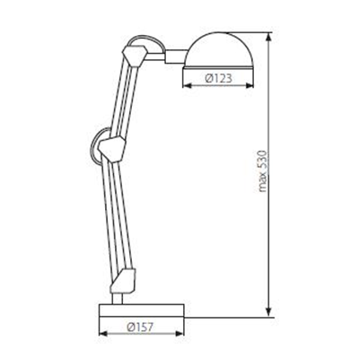 Desk lamp PIXA KT-40 BLACK