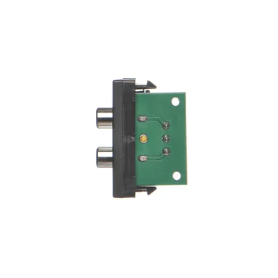 Deska K45/2 konektory 2x RCA (CINCH) 22,5x45mm + vložky, šedý grafit