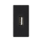 Deska K45/2 konektory USB typu A samice 22,5x45mm + patice, grafitově šedá