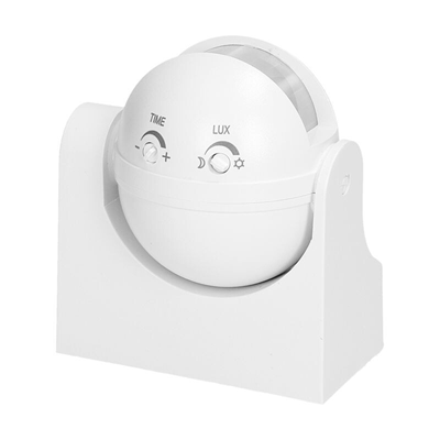 Détecteur de mouvement 180 degrés IP44, 1200W, CR-201 blanc