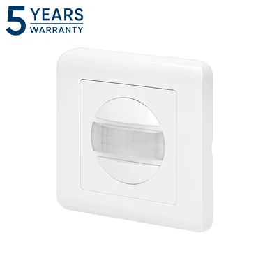 Détecteur de mouvement, 2 fils, angle de 160°, IP20, 300 W, pour boîtier