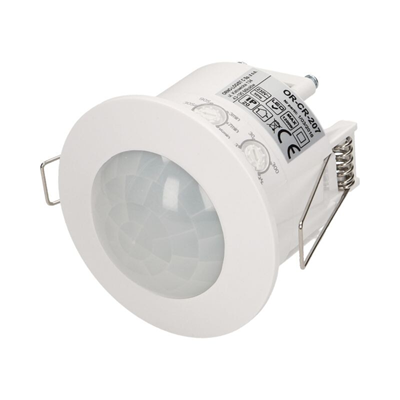 Détecteur de mouvement 360 degrés IP20, 1200W pour plafonds suspendus, blanc