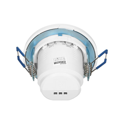 Détecteur de mouvement 360 degrés IP20, 800W pour plafonds suspendus, blanc