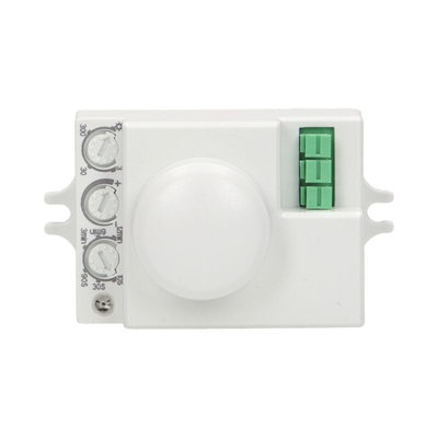 Détecteur de mouvement micro-onde, mini, 5.8GHz, IP20, 800W blanc