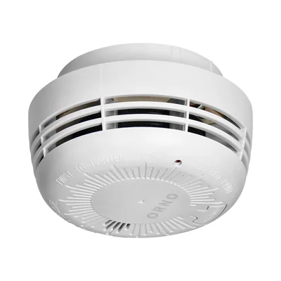 Detector de humo a pilas, pila de 9 V, vida útil de 10 años.