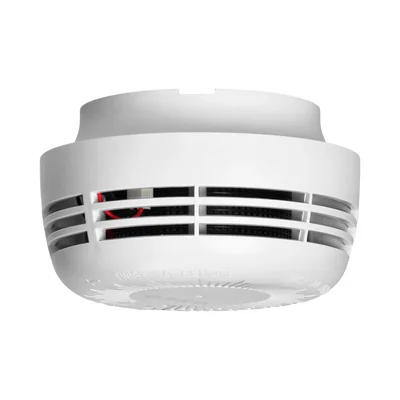 Detector de humo a pilas, pila de 9 V, vida útil de 10 años.
