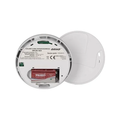 Detector de humo de cigarrillos a pilas 85dB blanco