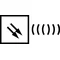 Detector de humo por radio a pilas, blanco