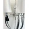 DIABLO Pendant lamp E14 IP20 silver with white lampshades