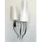 DIABLO Pendant lamp E14 IP20 silver with white lampshades