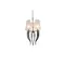 DIABLO Pendant lamp E14 IP20 silver with white lampshades