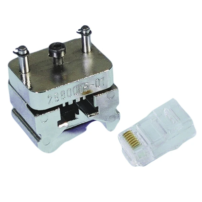Die for crimping tool 213000 for Western type RJ 8-pole trapezoidal crimp