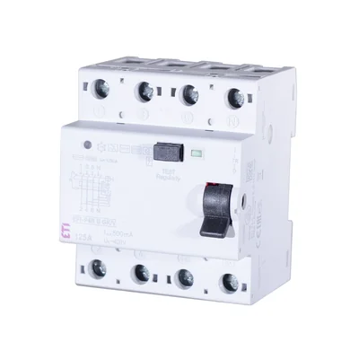 Диференціальний автоматичний вимикач EFI-P4R B G/KV 100/0.5 - з функцією скидання